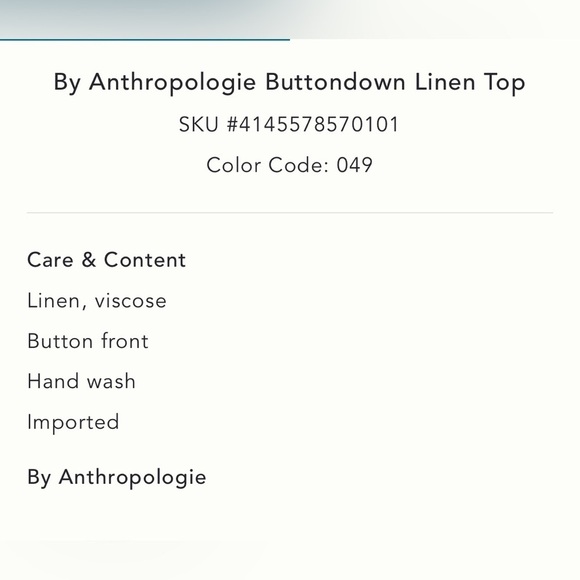 NWT new MEDIUM by Anthropologie button down linen shirt beach shell print tan - Picture 4 of 17